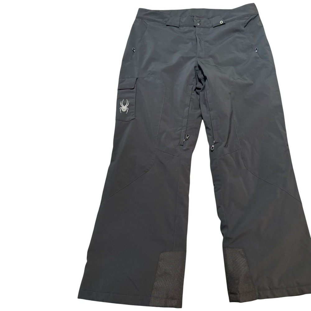 Spyder Mens XXL Black Insulated Ski Pants 3M Thinsulate Snowboard Cargo Pants
